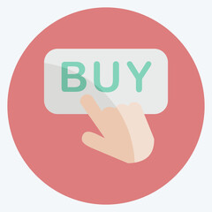 Icon Buy Now. suitable for Business symbol. flat style. simple design editable. design template vector. simple symbol illustration