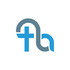 Fototapeta premium Letter ta logo, vector design template 