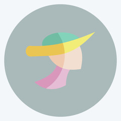Icon Fashion Photography. suitable for Art symbol. Flat Style. simple design editable. design template vector. simple illustration