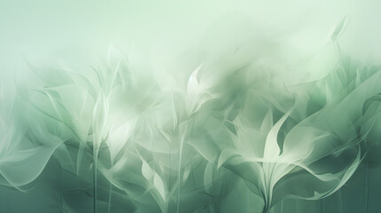 green botanical nature abstract floral background