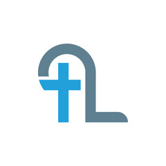 Letter tl logo, vector design template 