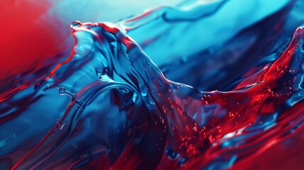 Abstract Background Semi-Transparent Blue Liquid
