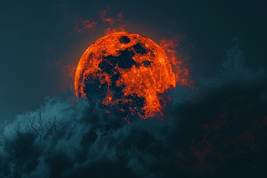 Full moon image background 
