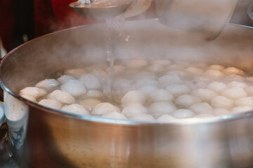 台湾 九份 魚のつみれだんごスープ（魚丸湯）