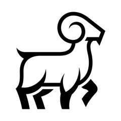 Goat Vector Logo Design Template