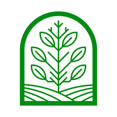 Agriculture Vector Logo Design Template