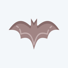 Icon Bat. suitable for Halloween symbol. flat style. simple design editable. design template vector. simple illustration