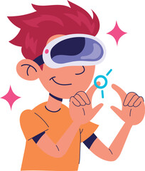 virtual reality user male