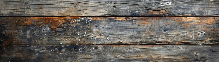 The juxtaposition of disillusionment and celebration in your interpretation of weathered wood surfaces - obrazy, fototapety, plakaty