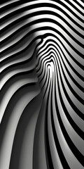 Abstract Black and White Optical Illusion Artwork