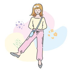 春のおしゃれコーデ