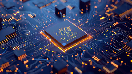 Electronic circuit board with processor