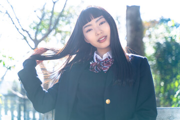 田舎の女子高生
