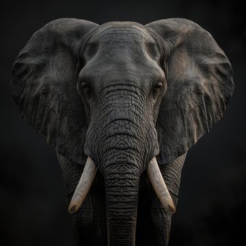 A close up portrait of mesmerizing elephant photography