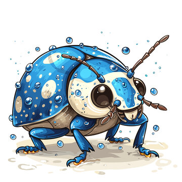 Water Bugs Cartoon Icon, isolated on transparent background, HD, PNG