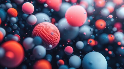 Abstract Tech Style Website Background with Blobs