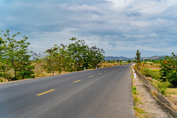 Vietnamese landscape.
Central highlands of Vietnam.