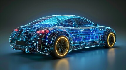 Advanced future car with sensors