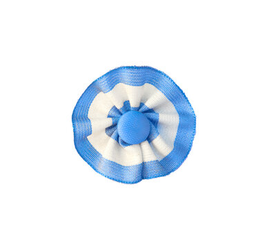 Closeup of isolated Argentine cockade. transparency