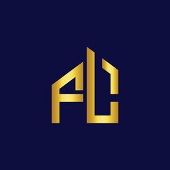 letter real estate logo design