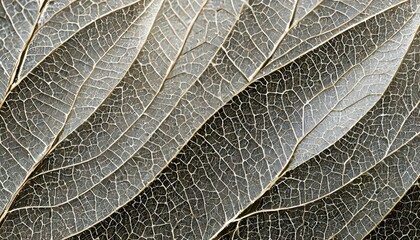 close up of leaf, leaf background with veins and cells
