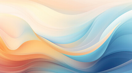 Fototapeta premium A corporate-themed abstract background with a fluid, wave-like design in calming colors, adaptability and calm under pressure in the business background Ai Generative