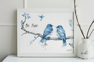 Be Free - Trio of Bluebirds