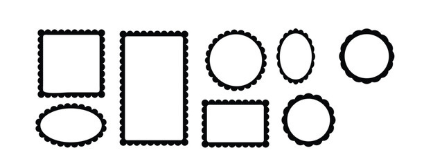 Golden scalloped frame