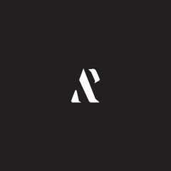 Letter AP typography logo