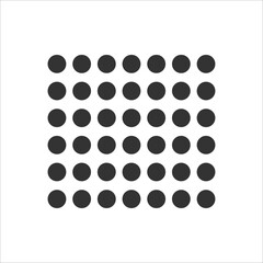 set of black and white buttons