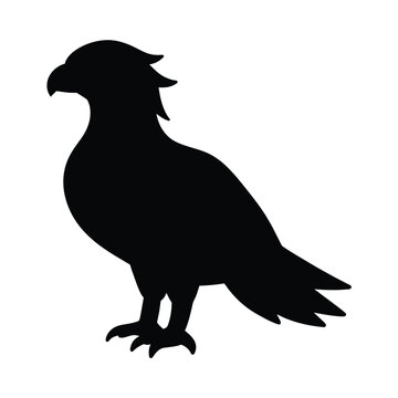 recommend clip art: silhouette of a osprey bird on white