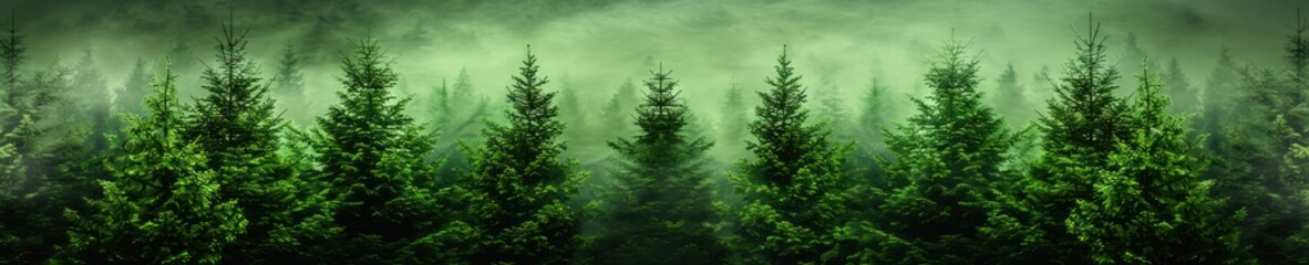 Fototapeta premium A detailed painting featuring a dense forest with towering trees and tall grass