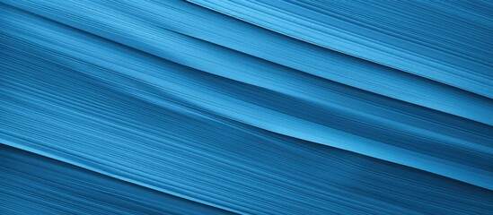 A detailed close-up view of a wallpaper with a vibrant blue color and a swirling wavy pattern