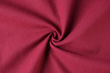 deep red cotton texture color of fabric textile industry, abstract image for fashion cloth design...