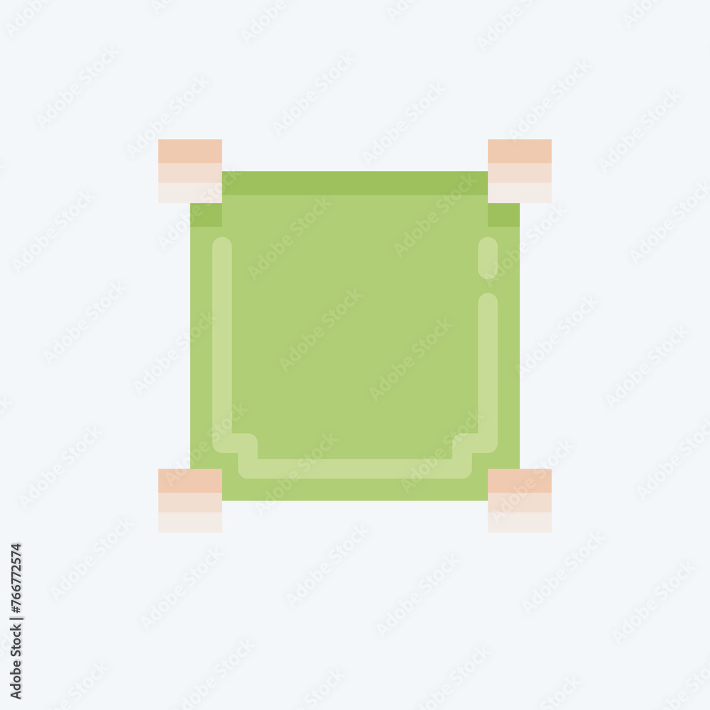 Fototapete icon draw square. related to graphic design tools symbol. flat style. simple design editable. simple