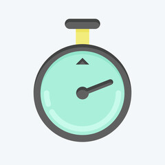 Icon Timer. related to Laundry symbol. flat style. simple design editable. simple illustration, good for prints
