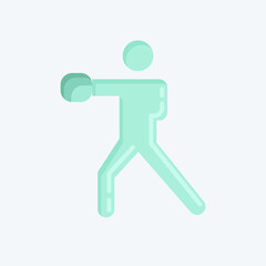 Icon Boxing. related to Combat Sport symbol. flat style. simple design editable. simple illustration.boxing