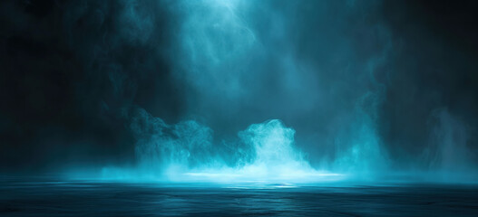 Obraz premium Smoke and light background.