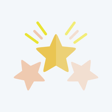 Icon Award Star 2. related to Stars symbol. flat style. simple design editable. simple illustration. simple vector icons