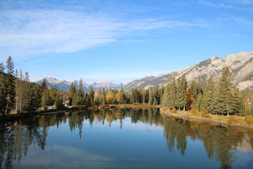 Looking Down The Bow River, Banff National Park, Alberta