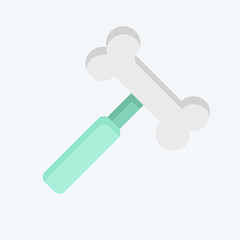 Icon Hammer. related to Orthopedic symbol. flat style. simple design editable. simple illustration