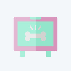 Fototapeta premium Icon Monitor. related to Orthopedic symbol. flat style. simple design editable. simple illustration