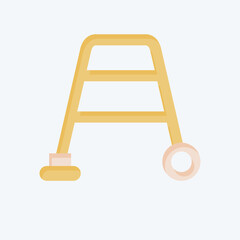 Icon Walker. related to Orthopedic symbol. flat style. simple design editable. simple illustration