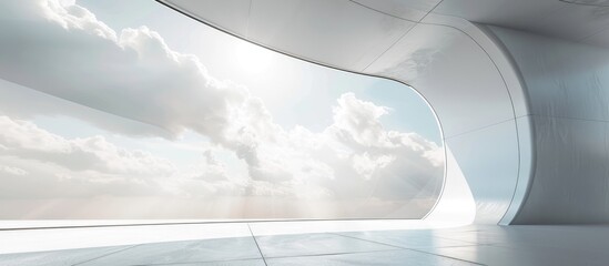 Fabric Pop Up is a foundational unit for advertising banners, media displays, and backdrops with an empty 16:9 panoramic background.