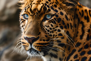 leopard. predatory big cat. zoology and fauna. mammal