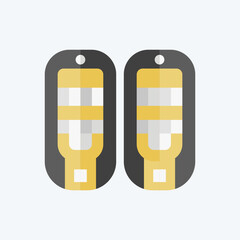 Icon Snowshoes. related to Alaska symbol. flat style. simple design editable. simple illustration