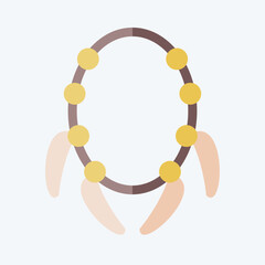 Icon Claw. related to American Indigenous symbol. flat style. simple design editable. simple illustration