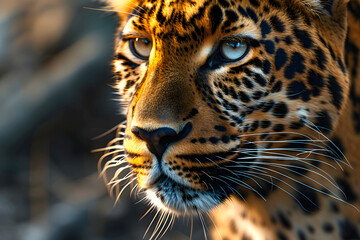 Obraz premium leopard. predatory big cat. zoology and fauna. mammal