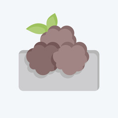 Icon Falafel. related to Saudi Arabia symbol. flat style. simple design editable. simple illustration