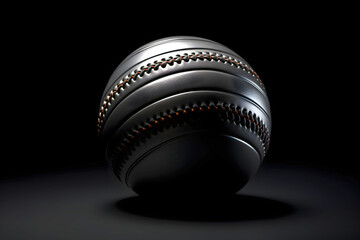 Baseball on a table with a dark background. equipment and sports item - obrazy, fototapety, plakaty